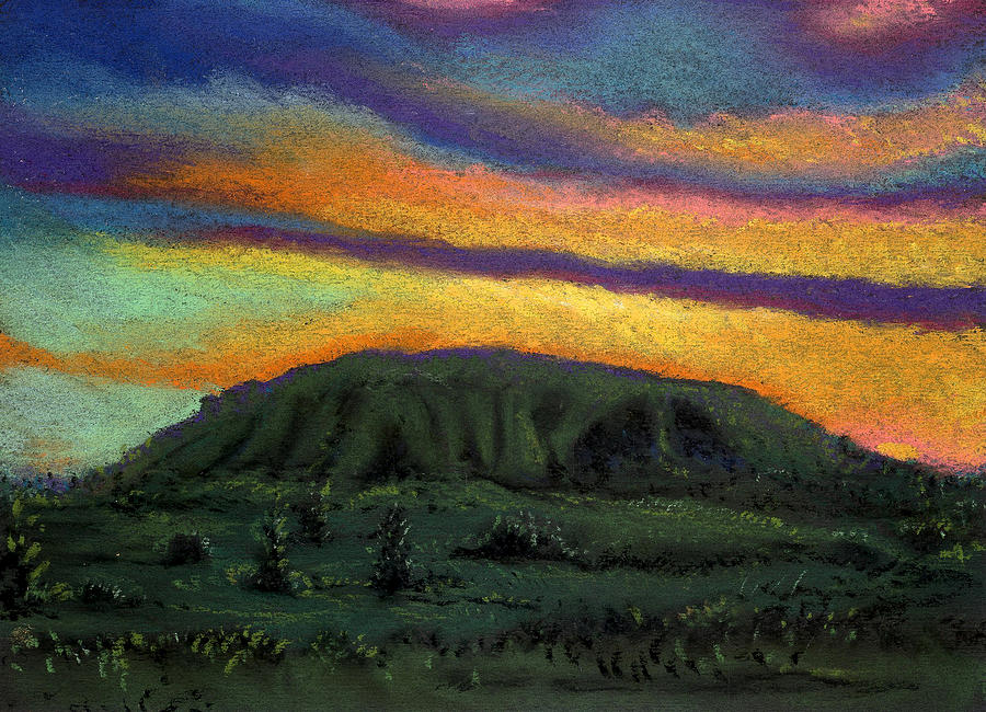 Mount Coolum 001 Pastel by Joe Michelli