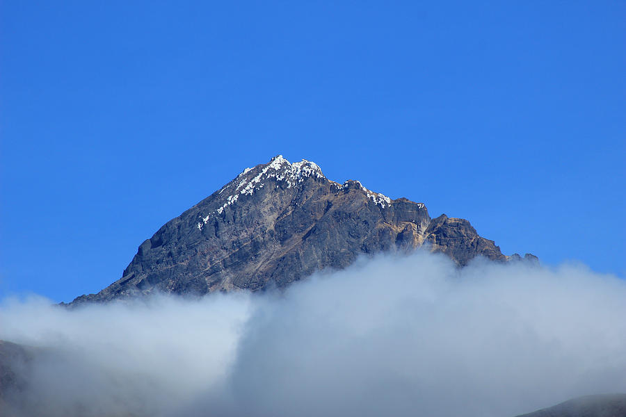 Nature Photograph - Mount Cotacachi Above the Clouds by Robert Hamm