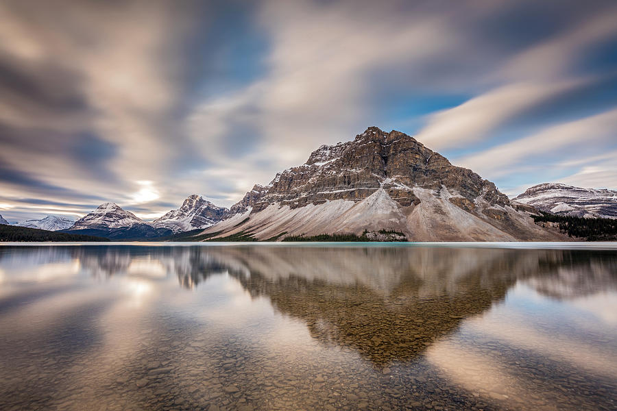 Mount Crowfoot Reflection Photograph by Pierre Leclerc Photography