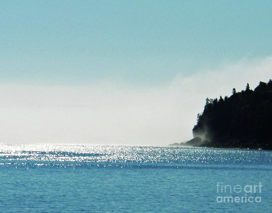 Mount Desert Island Maine Fogged Waters of the Atlantic Photograph by Lizi Beard-Ward