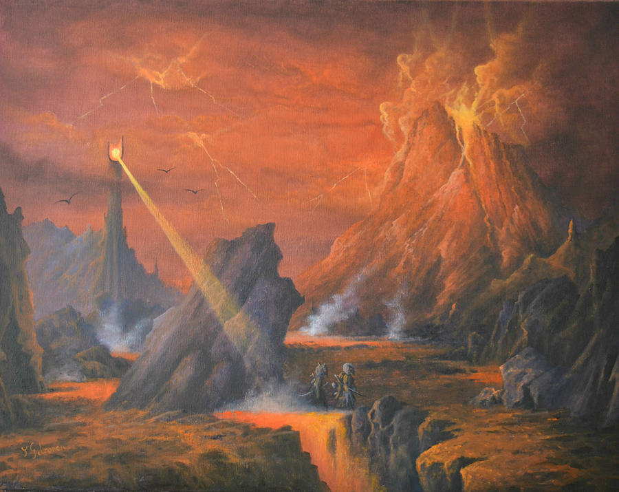 Mount Doom The Eye Of Sauron Painting by Joe Gilronan