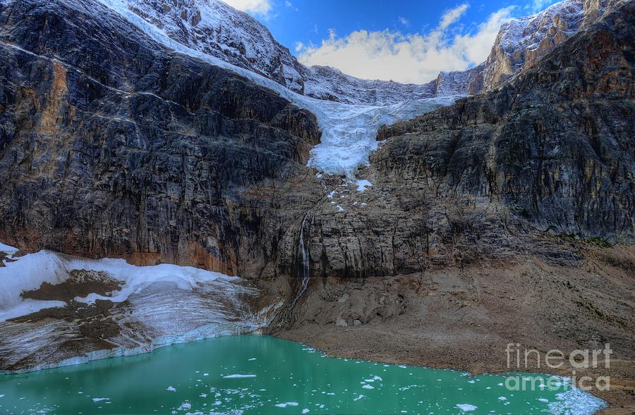 Mount Edith Cavell Angel Glacier Jasper National Park Photograph by Wayne Moran