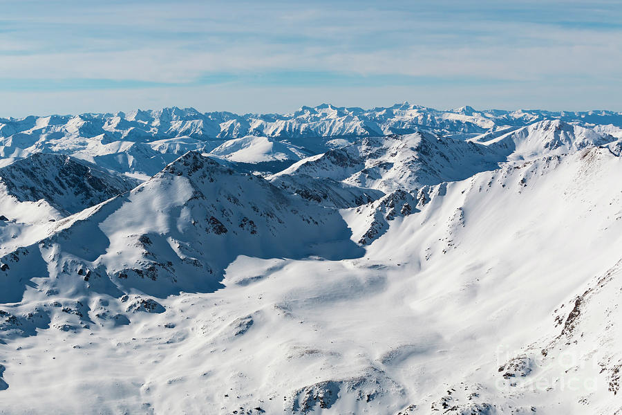 Mount Elbert Colorado Summit in Winter Photograph by Steven Krull
