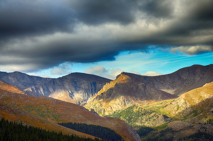 Fall Photograph - Mount Evans Foreboding Skies by Angelina Tamez