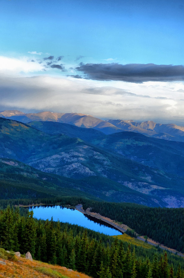 Nature Photograph - Mount Evans Painterly 2  by Angelina Tamez