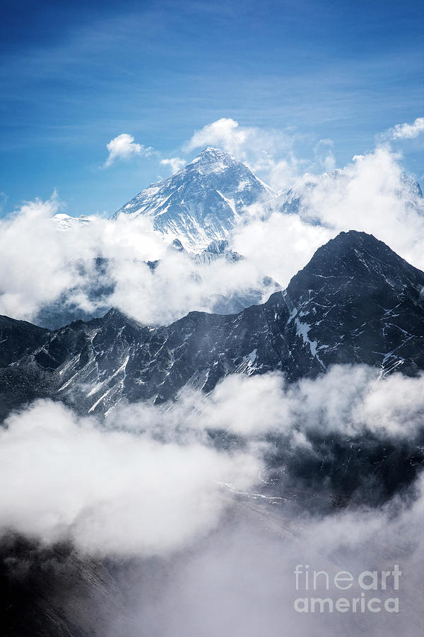 Mount Everest Above The Clouds Photograph by Scott Kemper