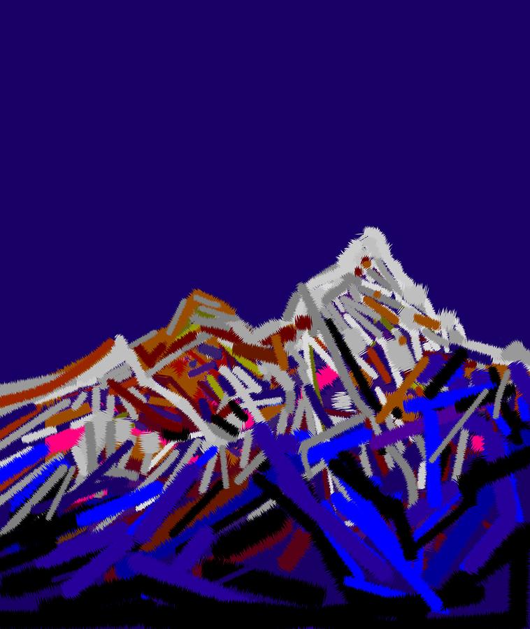 Mount Everest Digital Art by Anand Swaroop Manchiraju