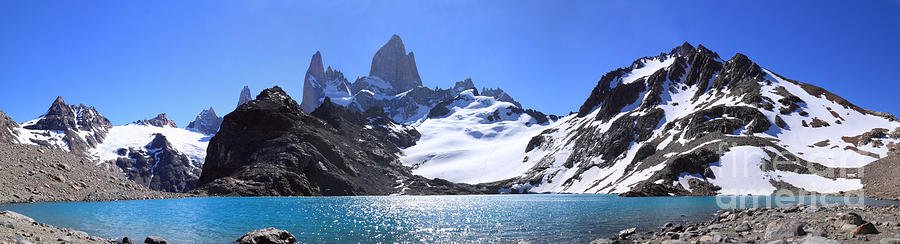 Mount Fitz Roy panorama Photograph by Warren Photographic