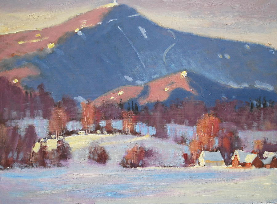 Mount Greylock and Toporowski Farm Painting by Len Stomski