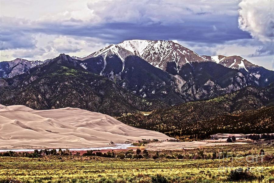 Mount Herard and Great Sand Dunes Photograph by Catherine Sherman