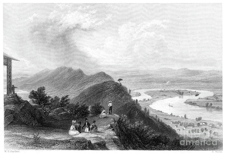 Mount Holyoke, 1837.  Drawing by Granger
