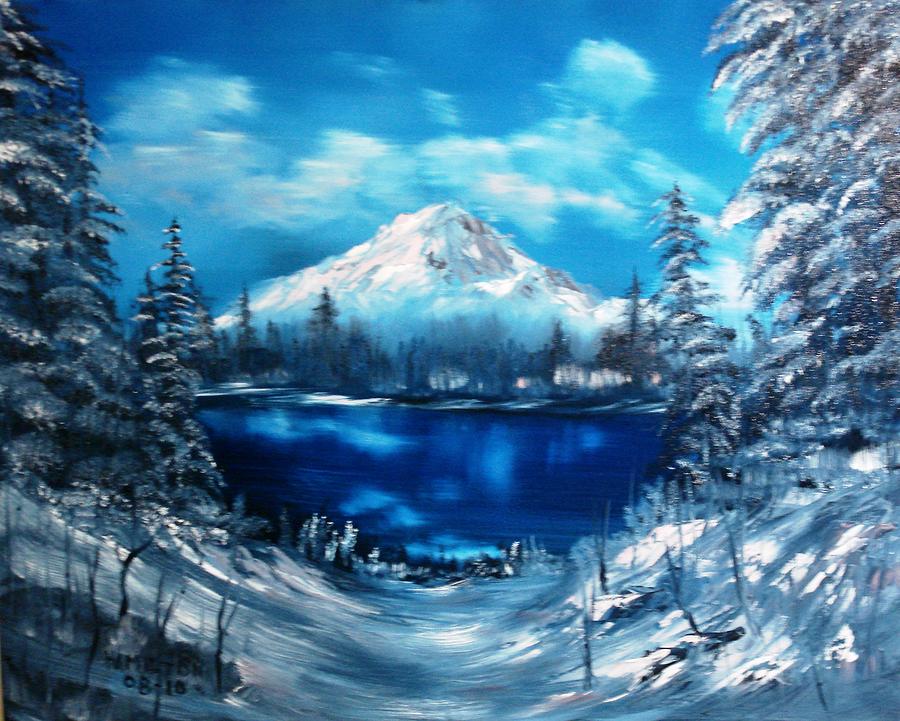 Mountain Painting - Mount Hood - Opus 2 by Larry Hamilton