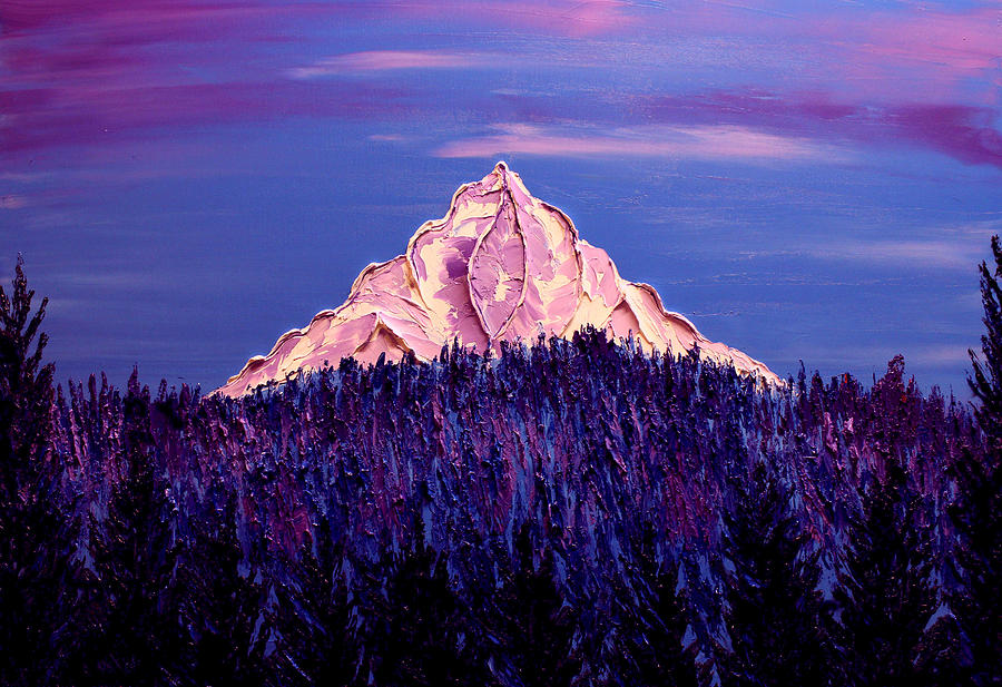 Mount Hood At Dusk #35 Painting by James Dunbar