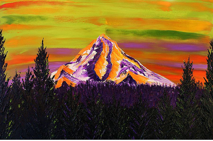 Mount Hood At Dusk 36 Painting by James Dunbar