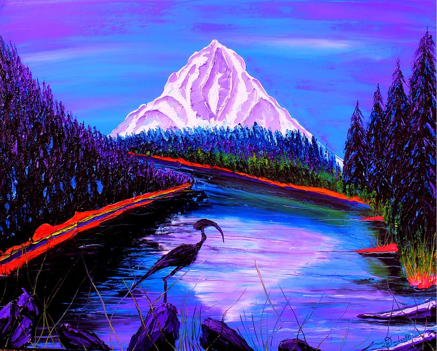 Mount Hood At Dusk #42 Painting by James Dunbar