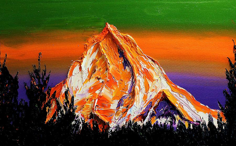 Mount Hood At Dusk #50 Painting by James Dunbar