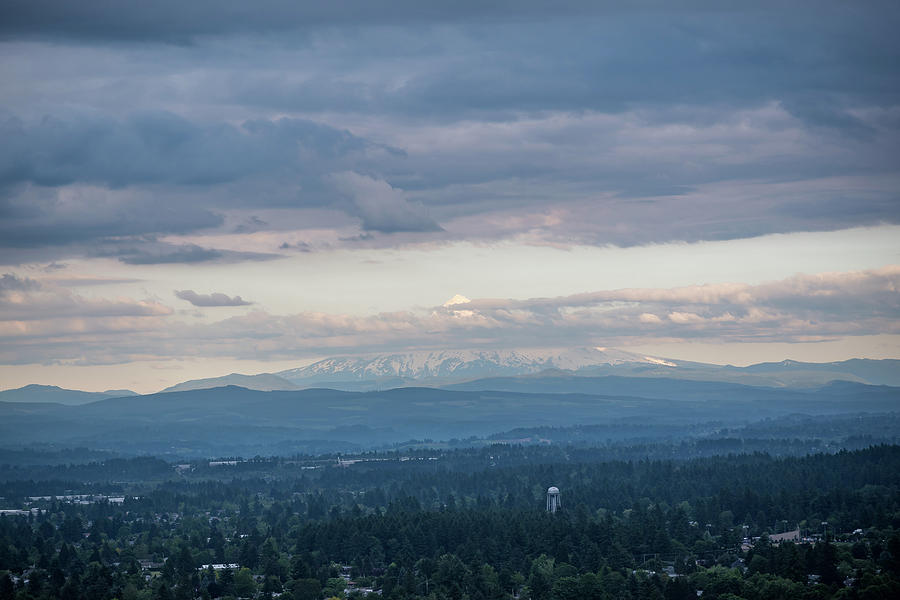 Mount Hood at Dusk Photograph by Anthony Doudt