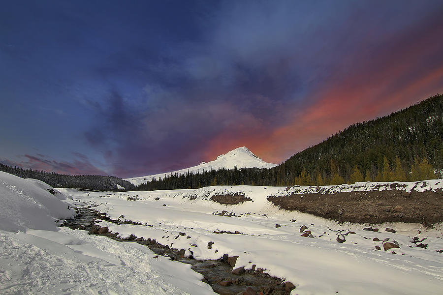 Mount Hood Winter Wonderland Photograph by David Gn
