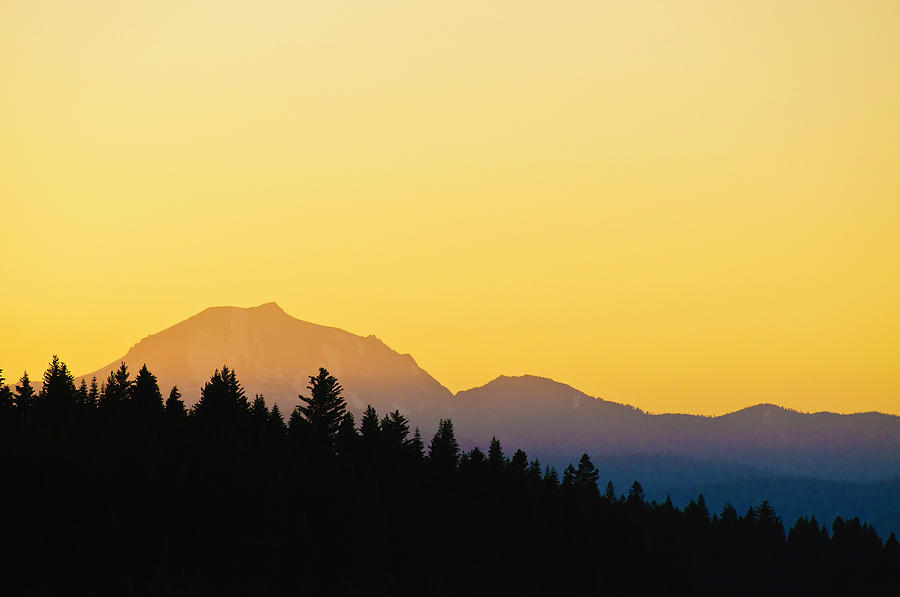 Mount Lassen at Sunset Photograph by Sherri Meyer