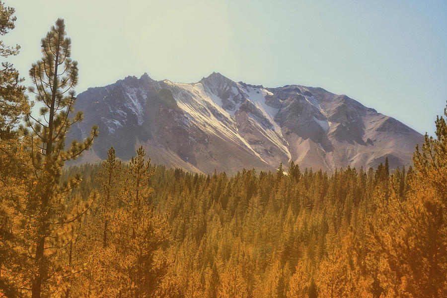 Mount Lassen in Autumn Photograph by Frank Wilson