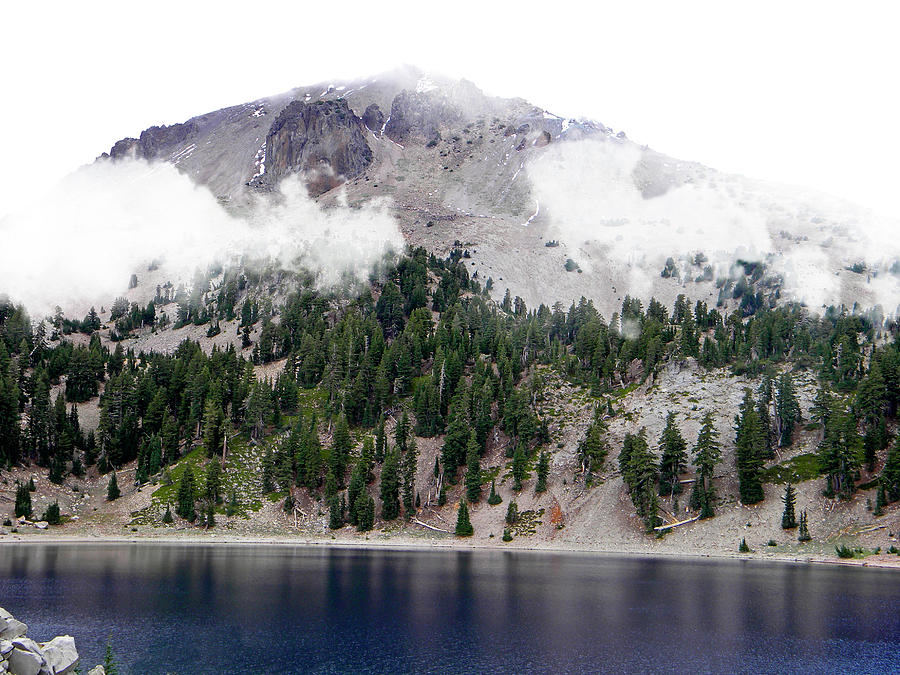 Mount Lassen Volcano in the Clouds Photograph by Frank Wilson