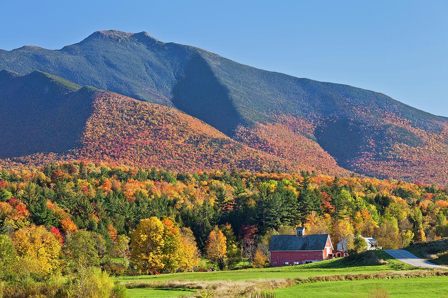 Fall Photograph - Mount Mansfield Autumn View by Alan L Graham