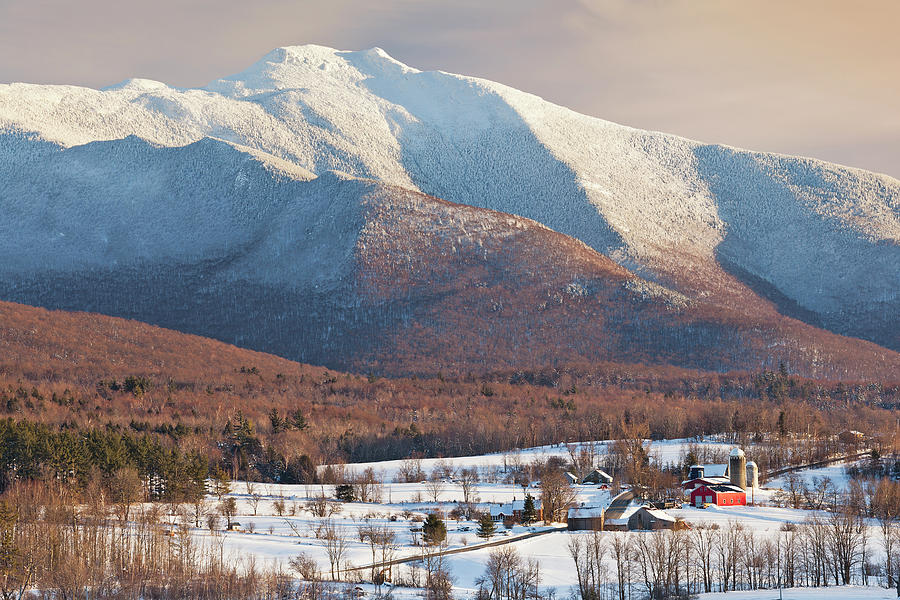 Mount Mansfield Winter Afternoon Photograph by Alan L Graham