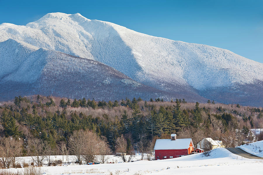 Mount Mansfield Winter View Photograph by Alan L Graham