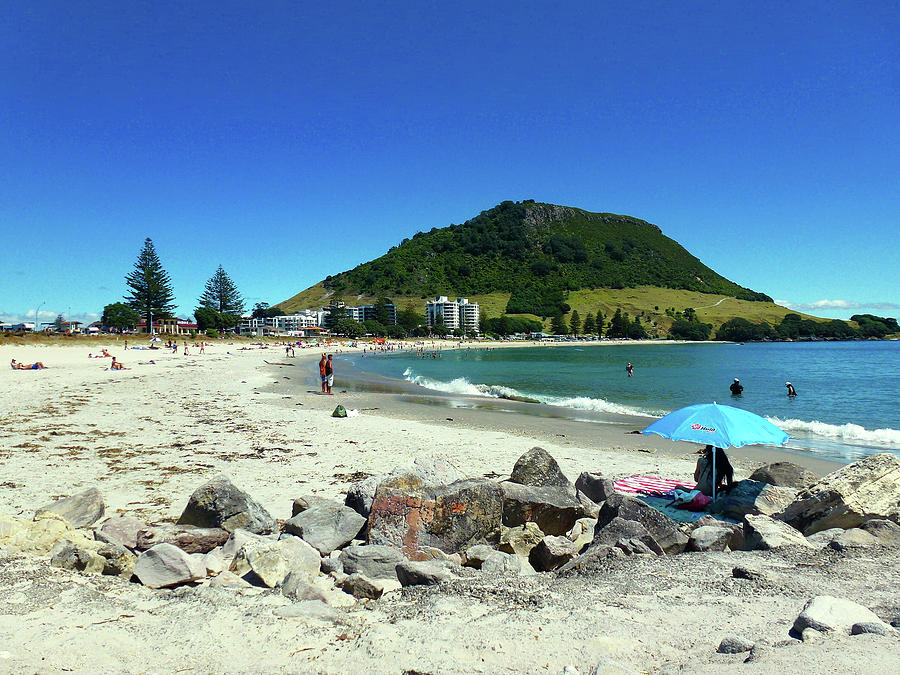 Nature Photograph - Mount Maunganui Beach 1 - Tauranga New Zealand by Selena Boron