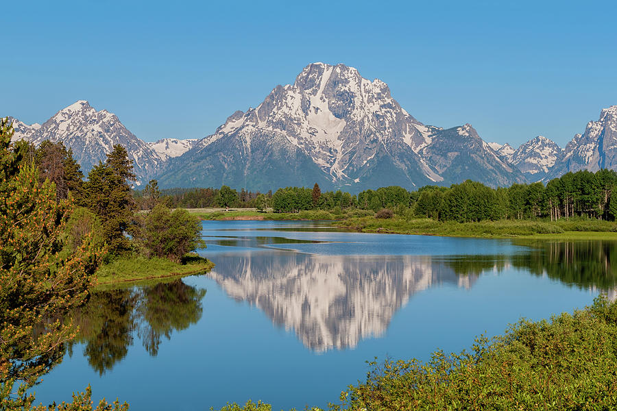 Mount Moran On Snake River Landscape Photograph by Brian Harig