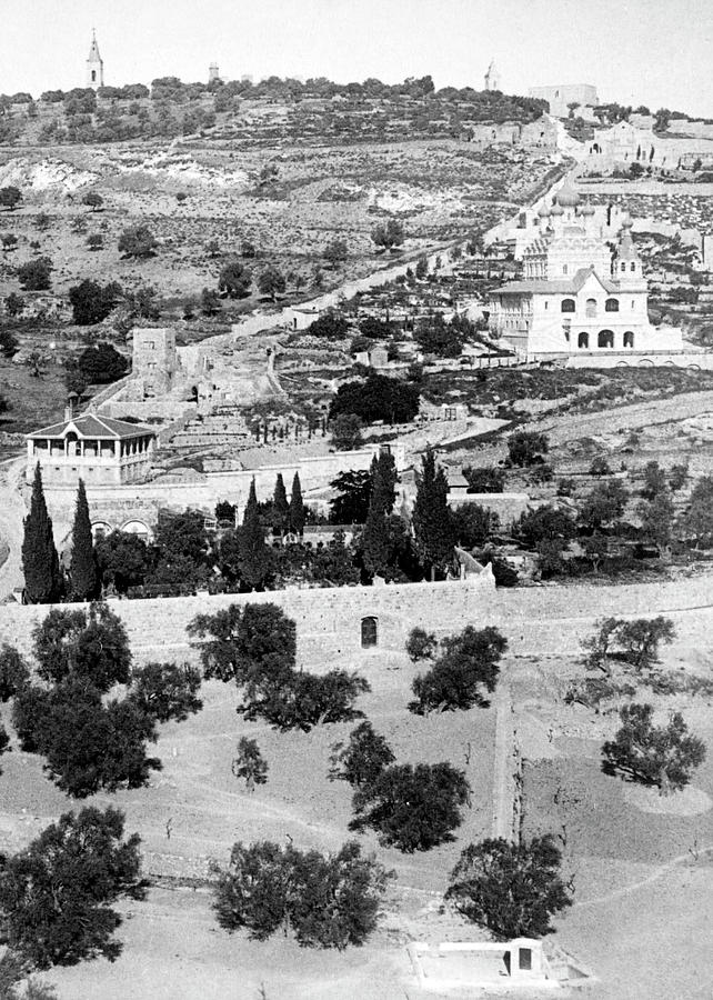 Mount of Olives 1896 Photograph by Munir Alawi