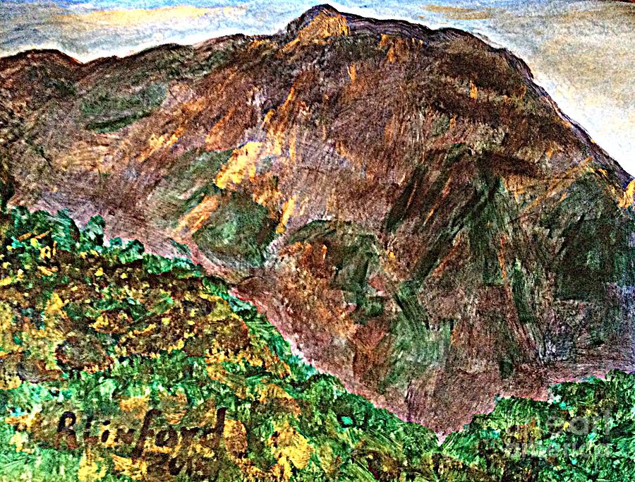 Mount Olympus Salt Lake City Painting by Richard W Linford