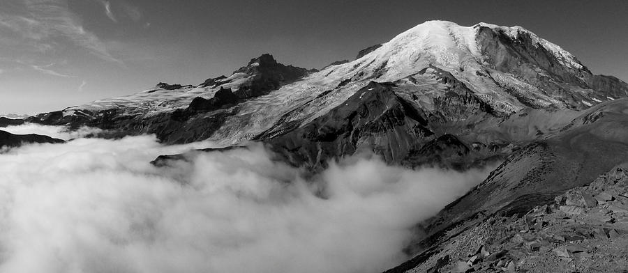 Mount Rainier Above The Clouds Photograph by Ryan Scholl