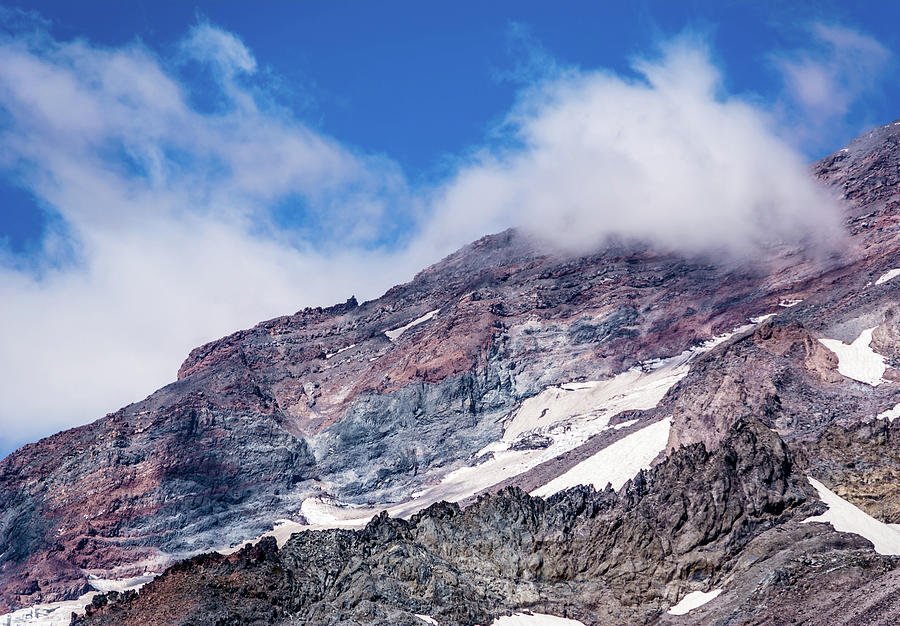 Mount Rainier Closeup Photograph