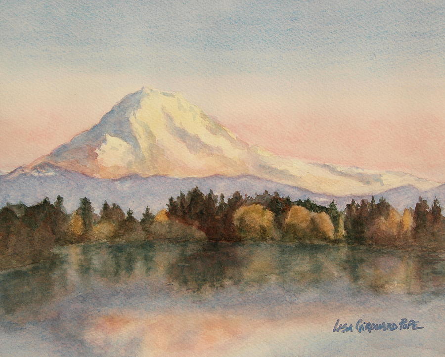 Mount Rainier Painting by Lisa Pope
