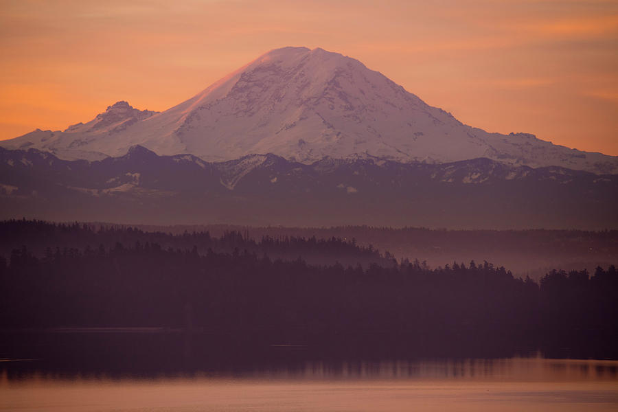 Mount Rainier Sunrise Photograph by Matt McDonald