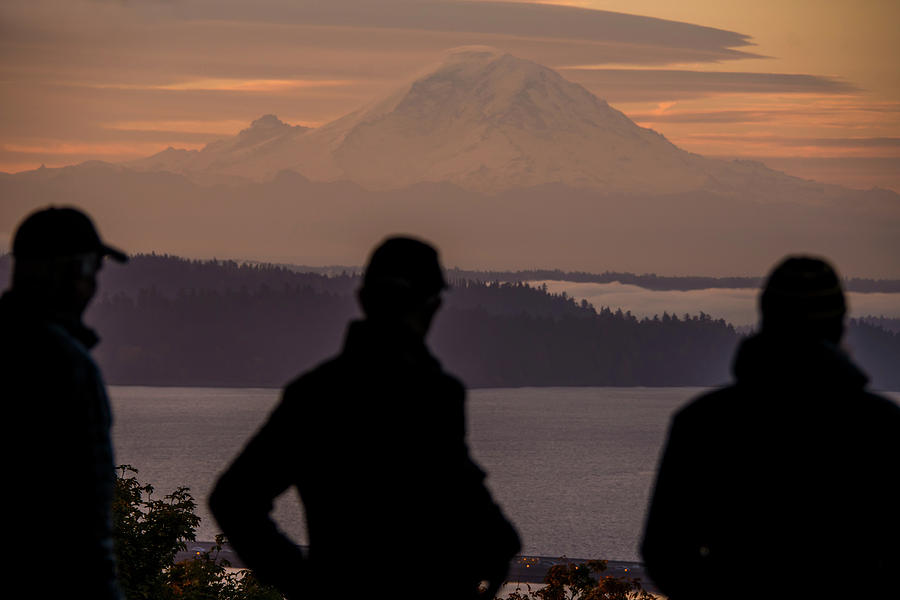 Mount Rainier Sunrises with friends Photograph by Matt McDonald