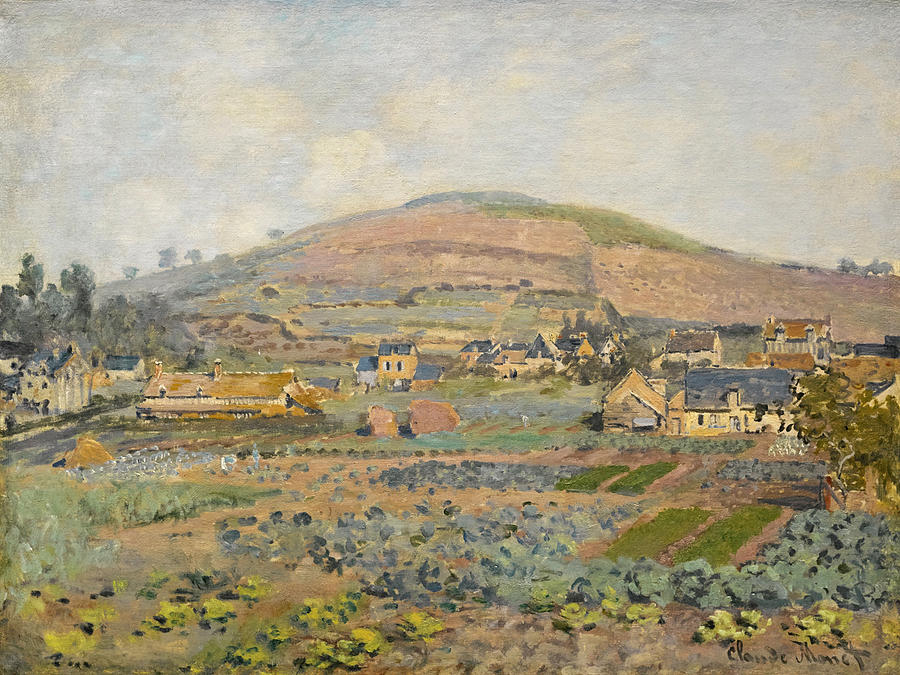 Mount Riboudet in Rouen in Spring Painting by Claude Monet