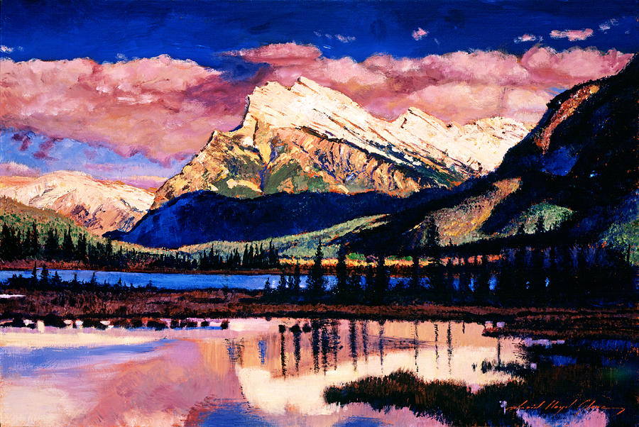 Mount Rundle Painting by David Lloyd Glover