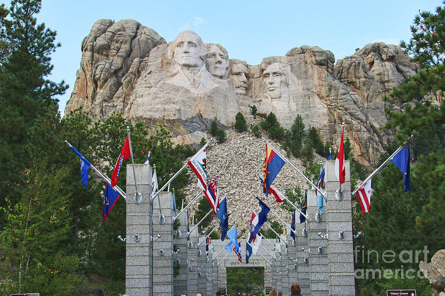 Mount Rushmore  8714b Photograph by Jack Schultz