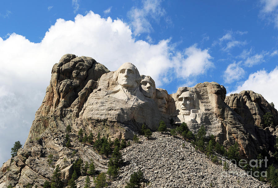 Mount Rushmore 8850 8851 Panorama1 Photograph by Jack Schultz