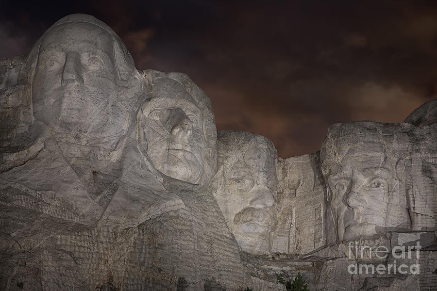 Mount Rushmore at Twilight Photograph by Jerry Fornarotto