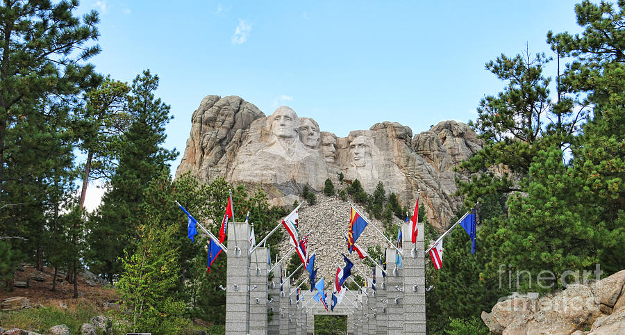 Mount Rushmore Entrance  8713 Photograph by Jack Schultz