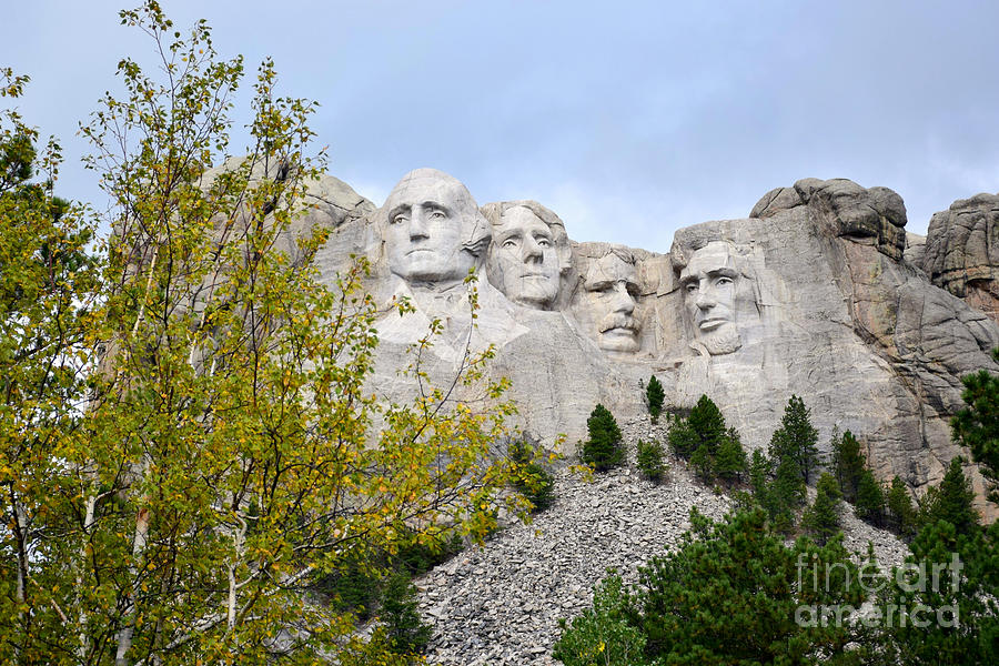 George Washington Photograph - Mount Rushmore National Memorial by Kathy M Krause