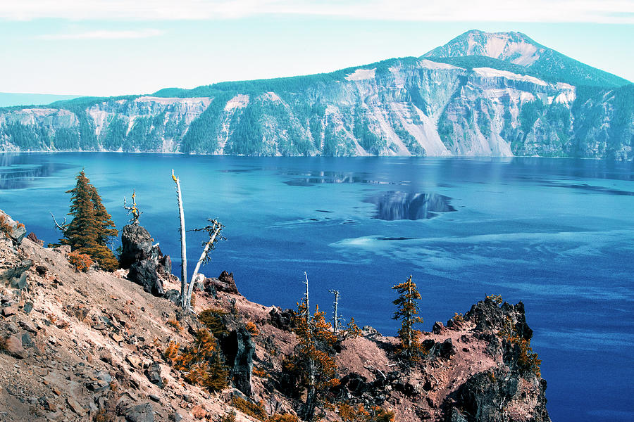Mount Scott Behind Crater Lake Photograph