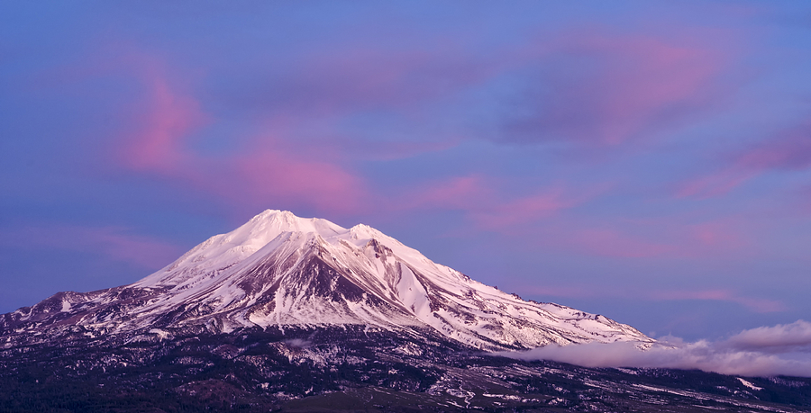 Mount Shasta at Sunset Photograph by Loree Johnson