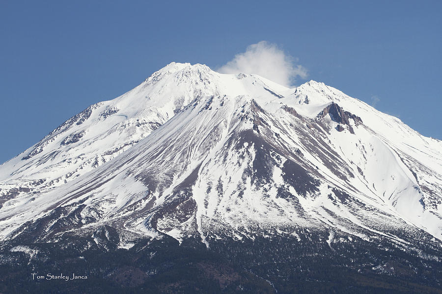 Mount Shasta California Digital Art by Tom Janca