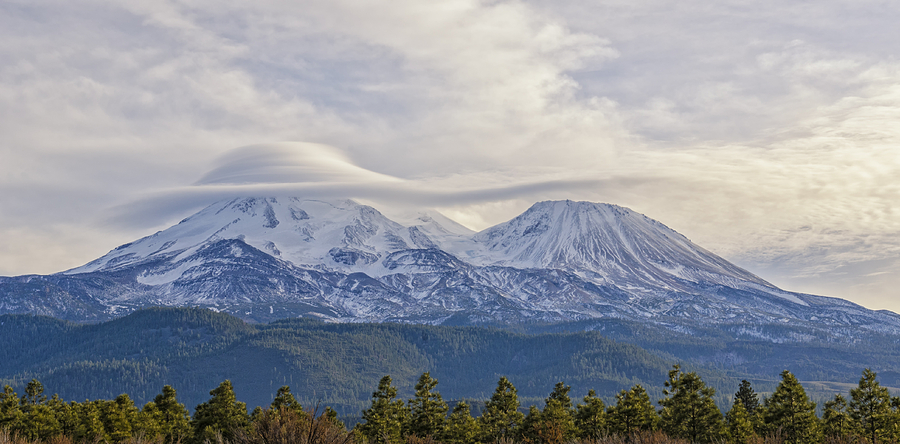 Mount Shasta Capped Photograph by Loree Johnson