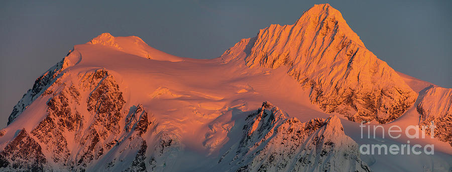 Mount Shuksan Alpenglow Panorama Photograph