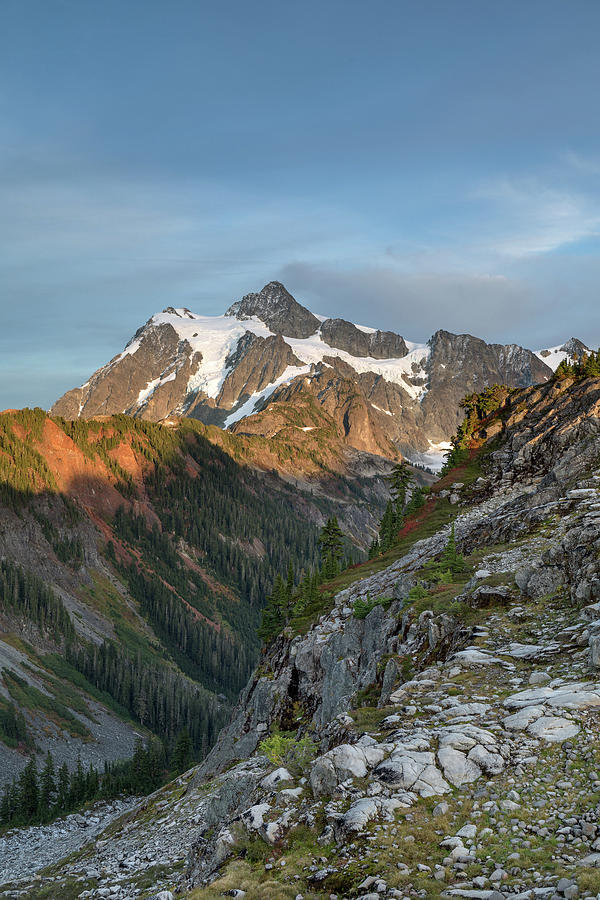 Mount Shuksan at Sunset Photograph by Michael Russell